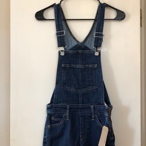 Levi’s Dark Wash Skinny Denim Overalls